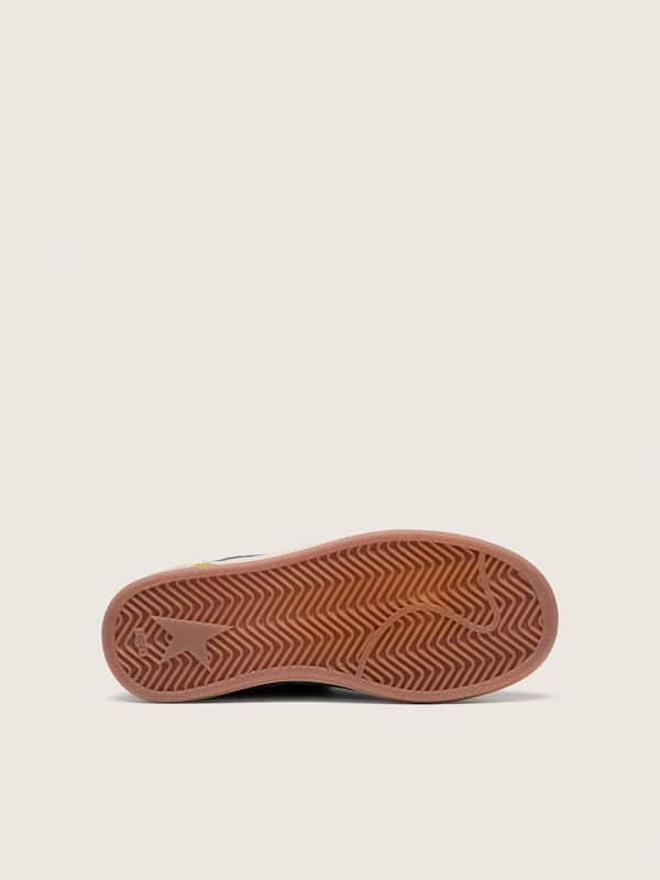 Golden Goose - Young Ball Star in light blue and denim-blue suede with white leather star in 
