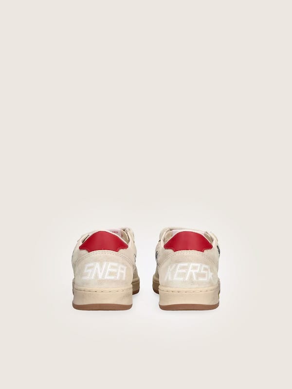 Golden Goose Disney | Golden Goose Young Ball Star in gray suede with white star Sneakers (4-10 years) grey kids