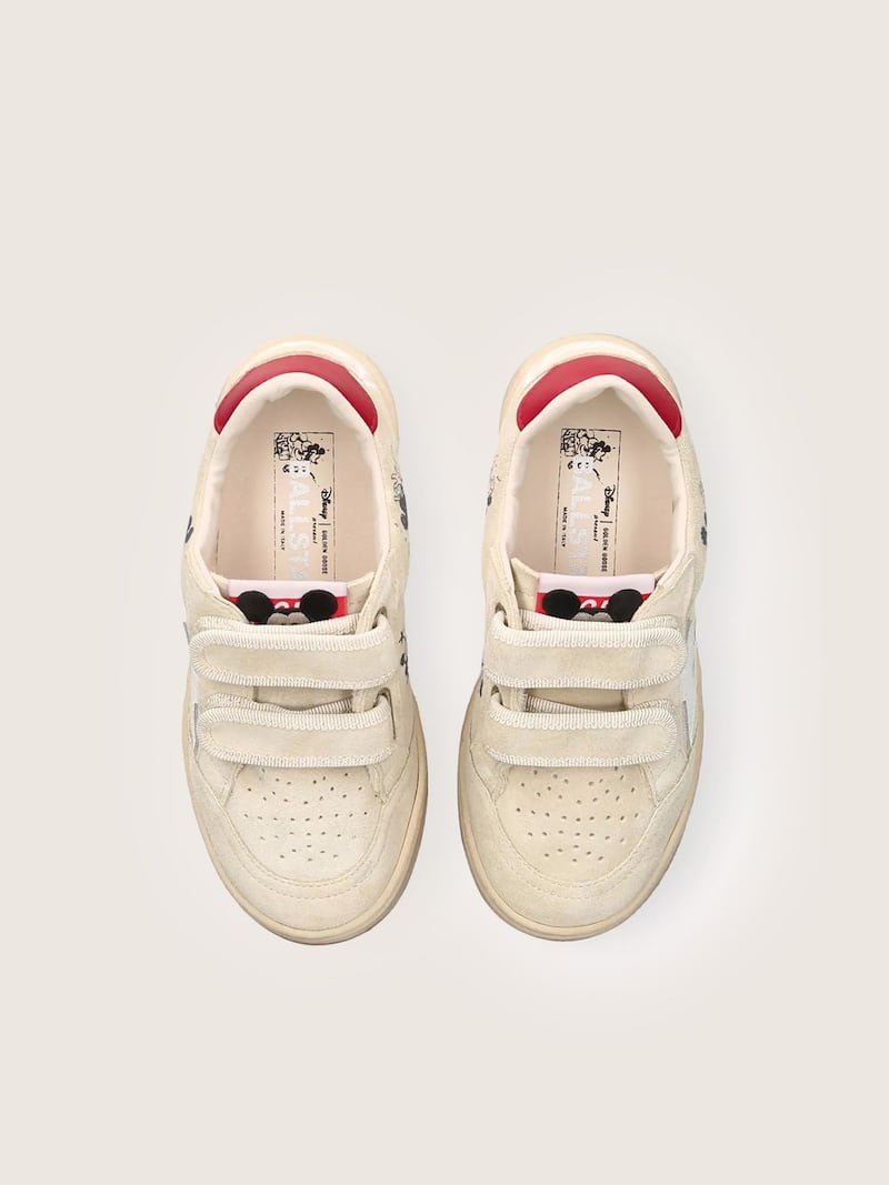 Golden Goose - Disney | Golden Goose Ball Star young in suede grigio con stella bianca in 