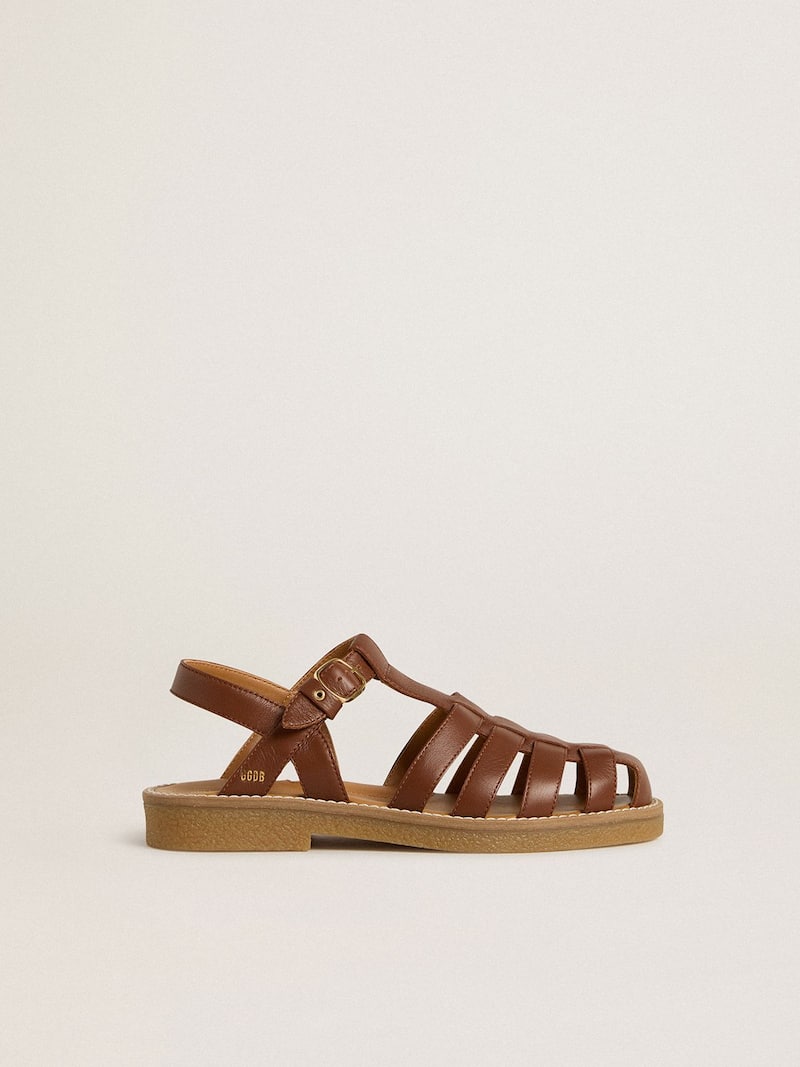 Maxime Young sandals in brown leather