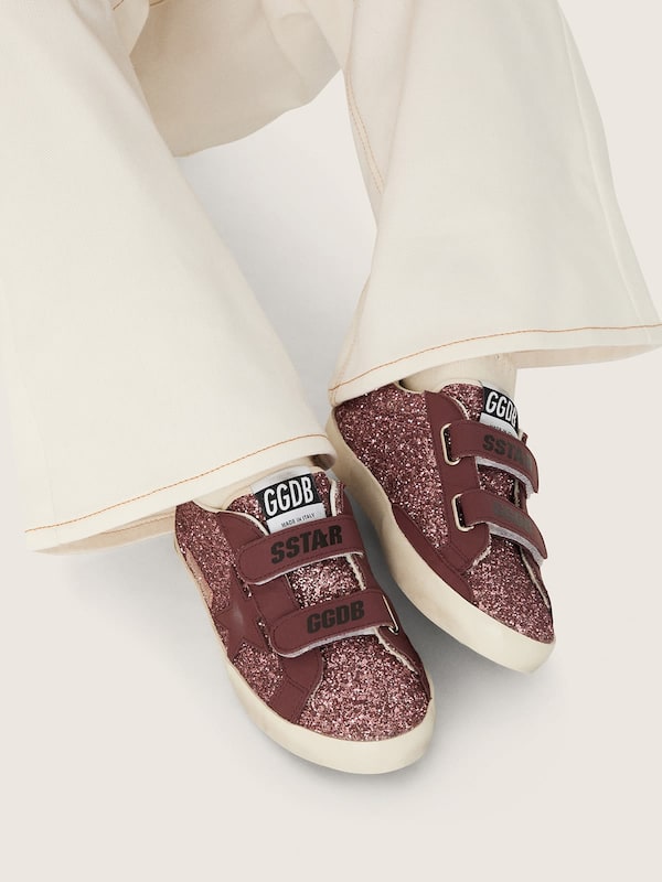 Golden Goose - Maxime Young sandals in silver micro-glitter in 