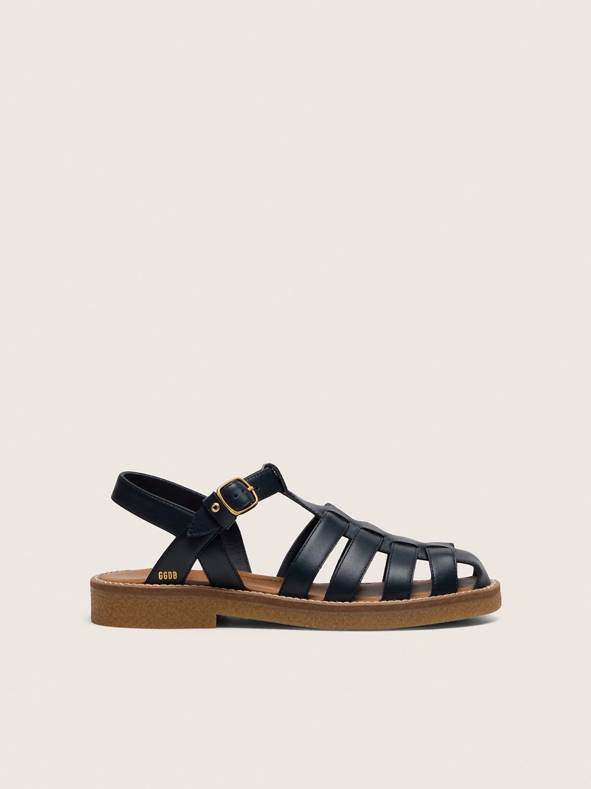 Young Maxime sandals navy-blue leather