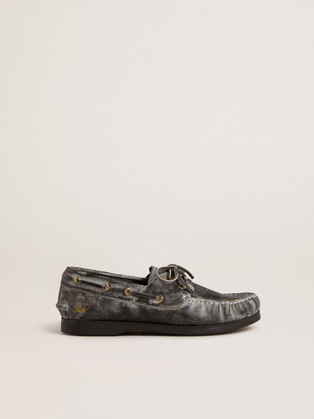 Golden Goose - Cruise モカシン ヤング ユーズド調レザー（ブラック） in 