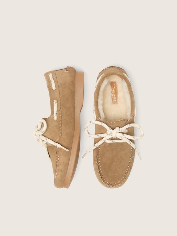 Golden Goose - Young Cruise loafers in camel-colored suede in 
