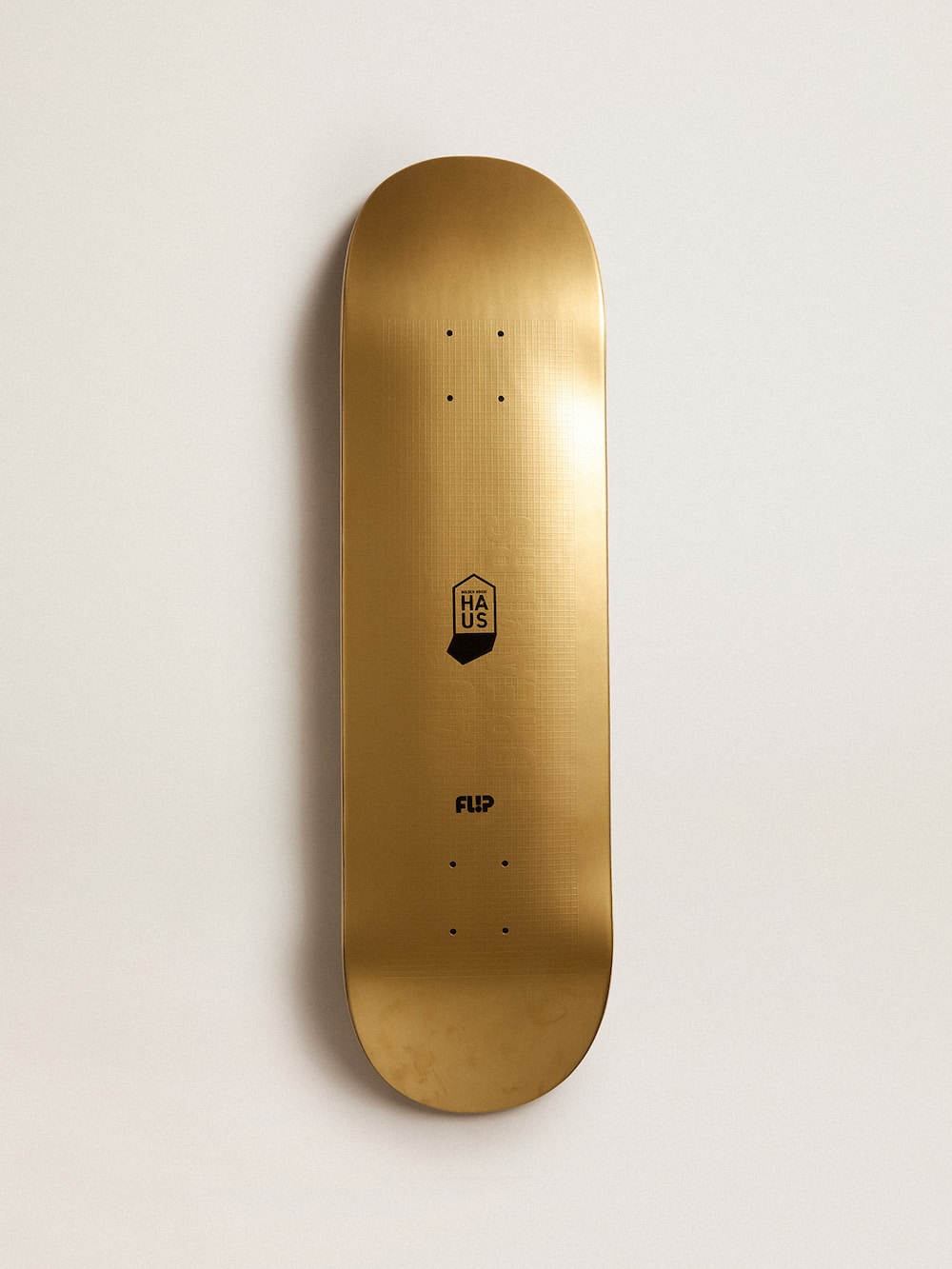 Golden Goose - Skateboard HAUS LTD mit gold-schwarzer Doppelbeschichtung in 