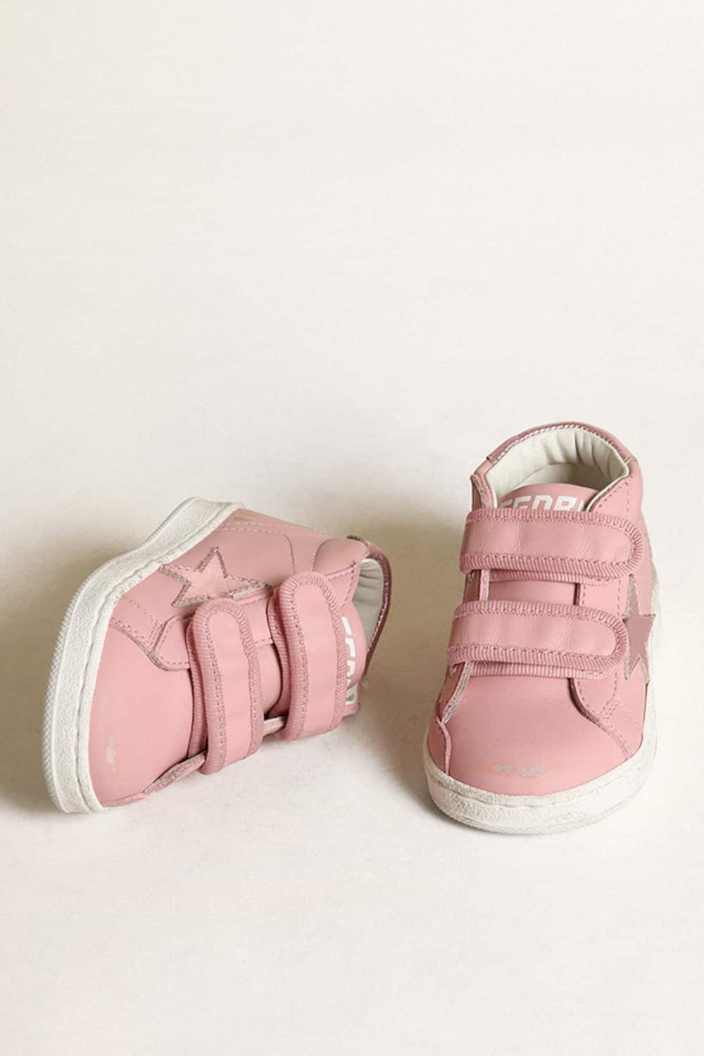Golden Goose - June in pink nappa with pink metallic leather star and heel tab in 