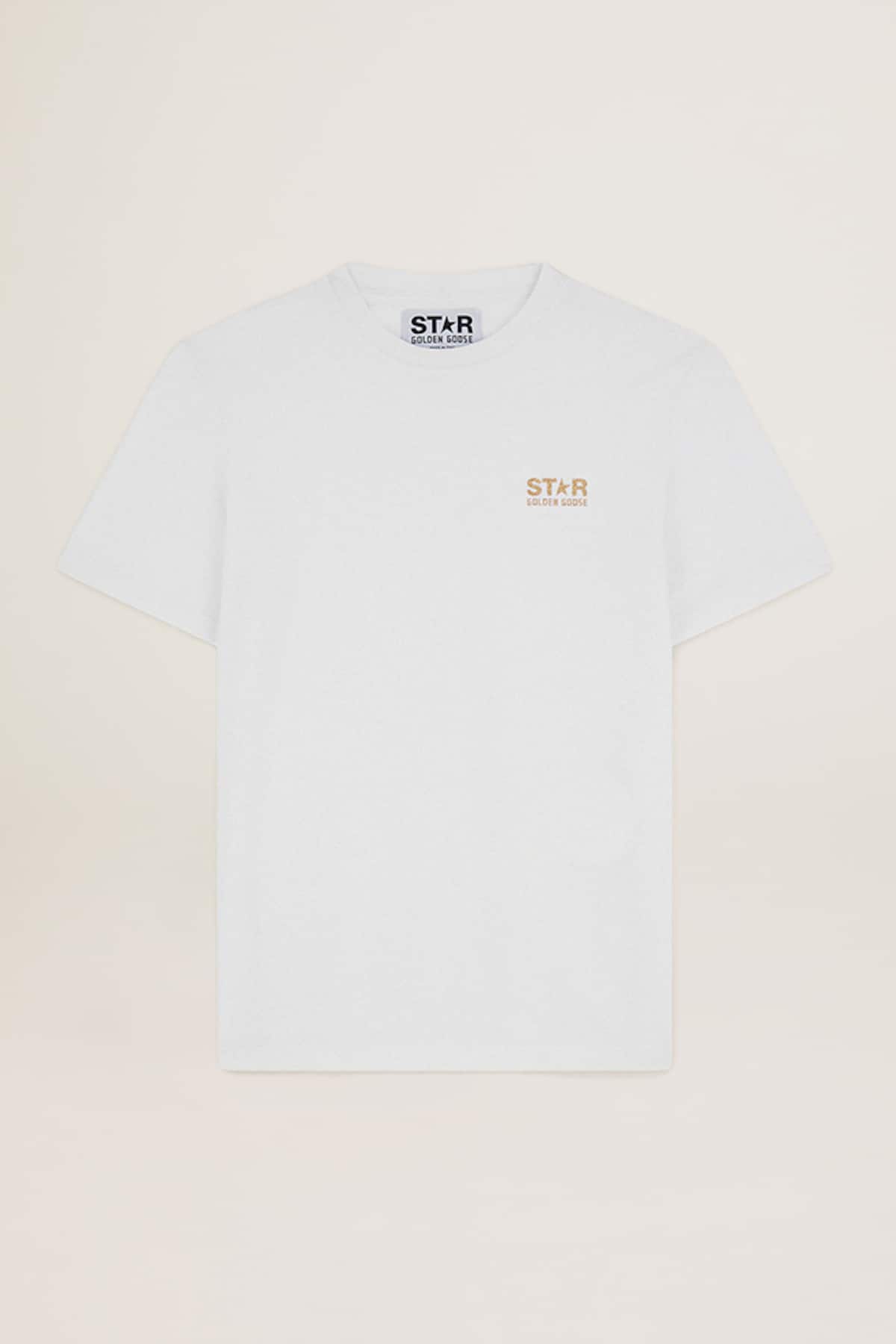 Golden Goose - Star M's regular t-shirt with logo and big star black in 
