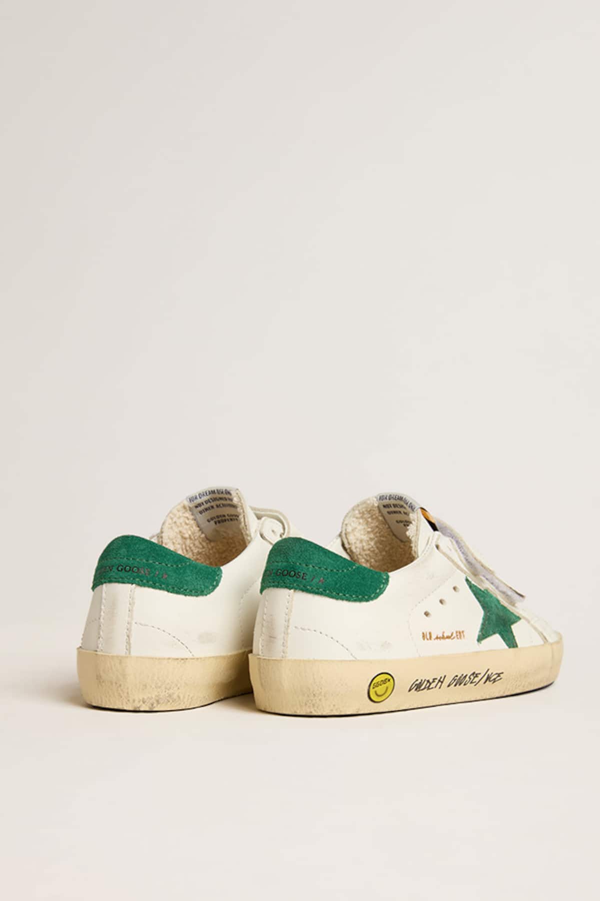Golden Goose - 그린 스웨이드 스타 & 힐탭 올드스쿨 틴 in 