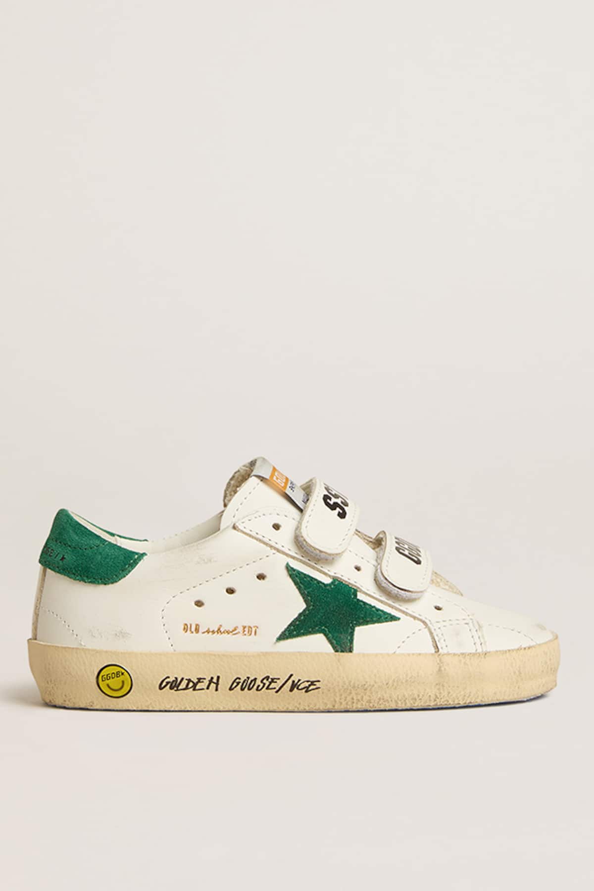 Golden Goose - 그린 스웨이드 스타 & 힐탭 올드스쿨 틴 in 