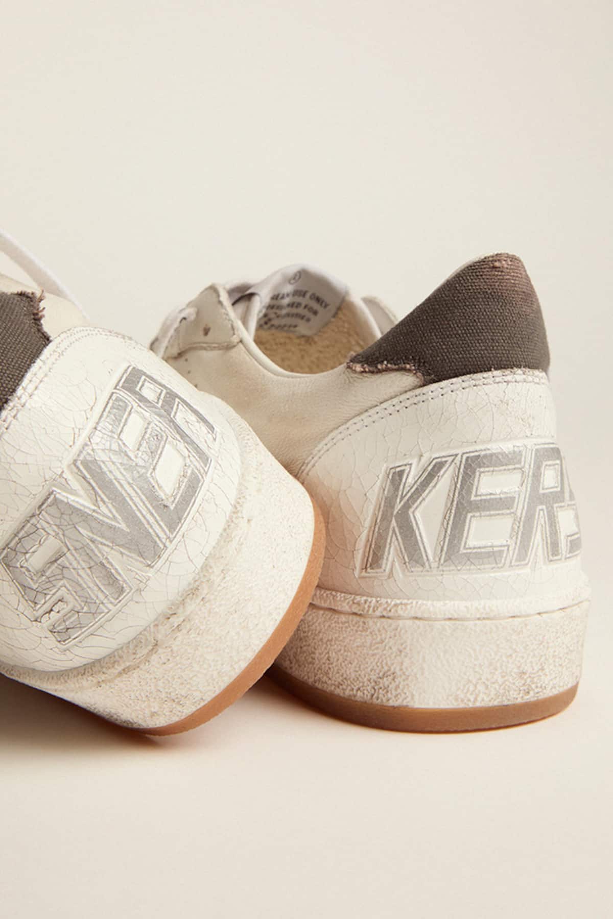 Golden Goose - Women’s Ball Star in nappa leather with leopard star and black heel tab in 