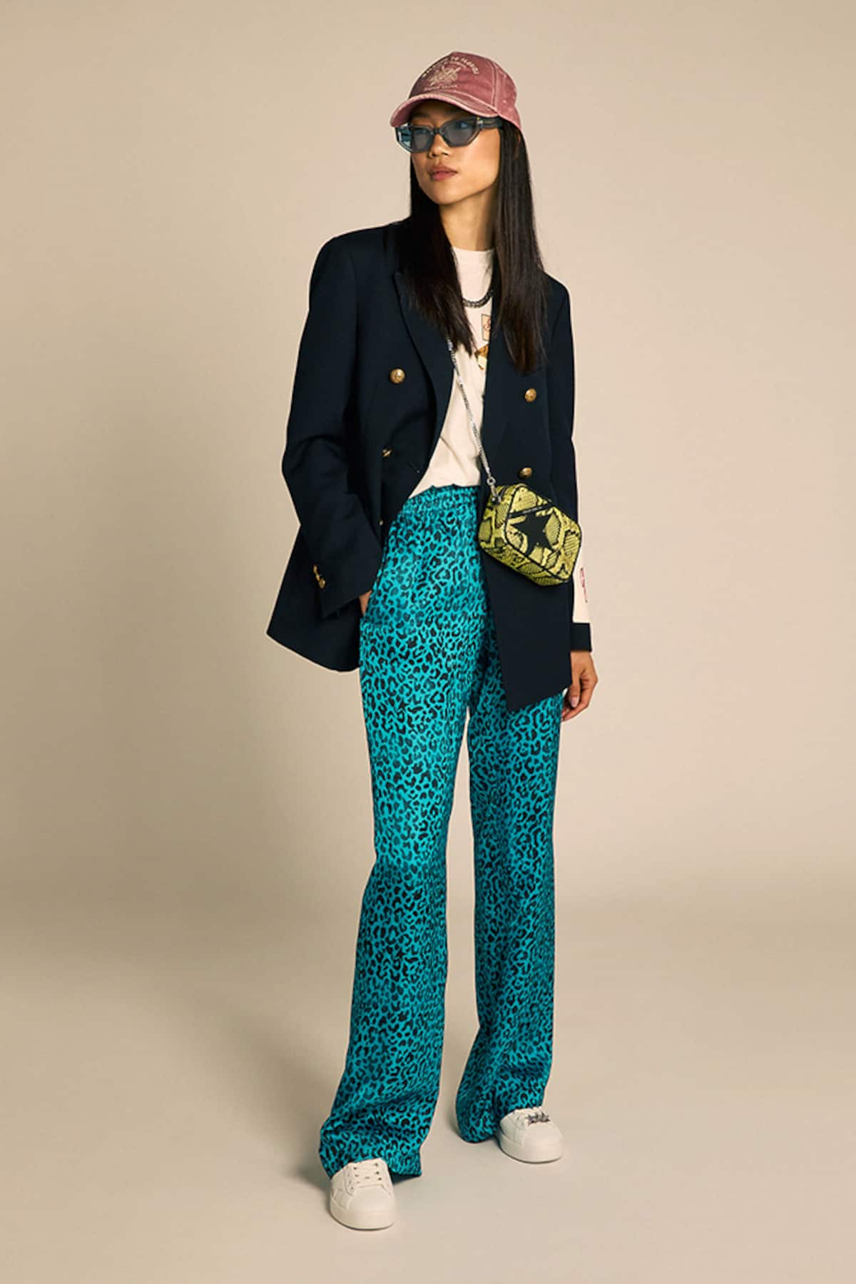 Golden Goose - Leopard Blue Pants in 