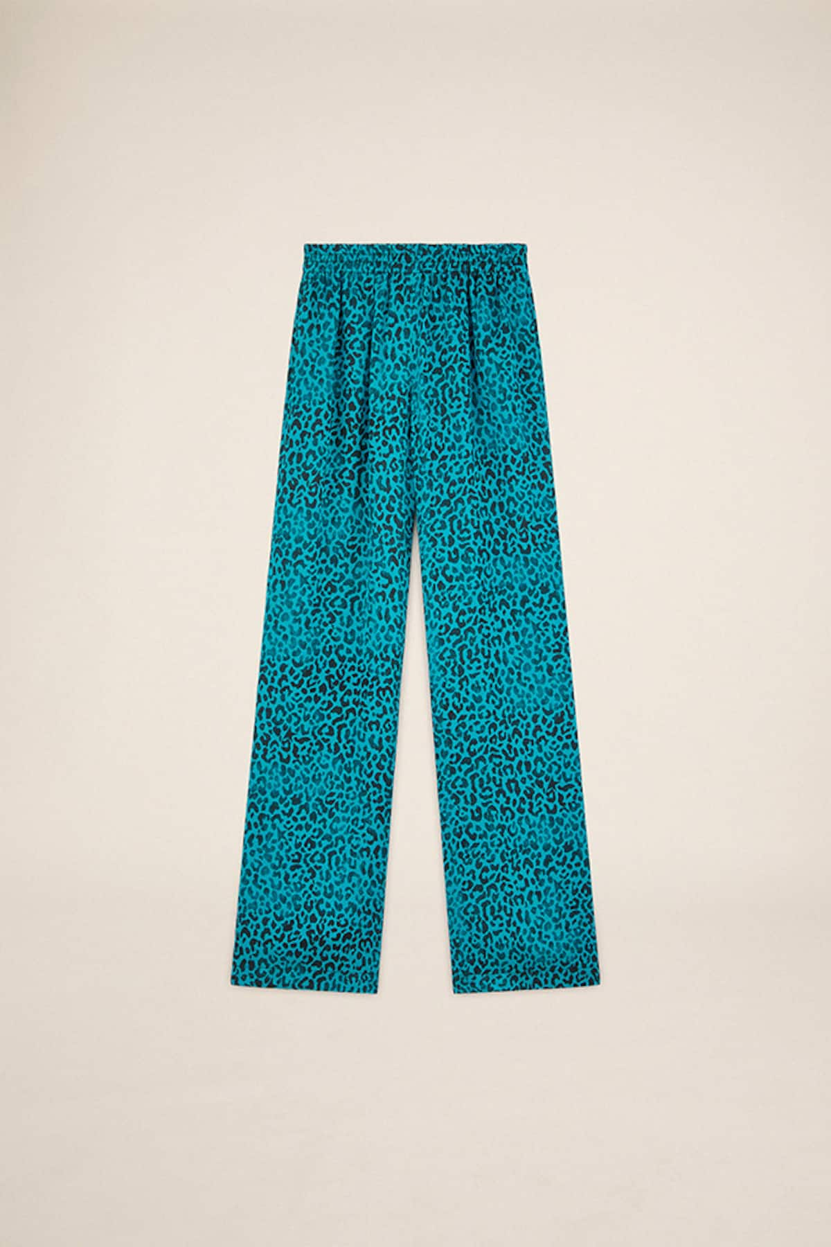 Golden Goose - Leopard Blue Pants in 