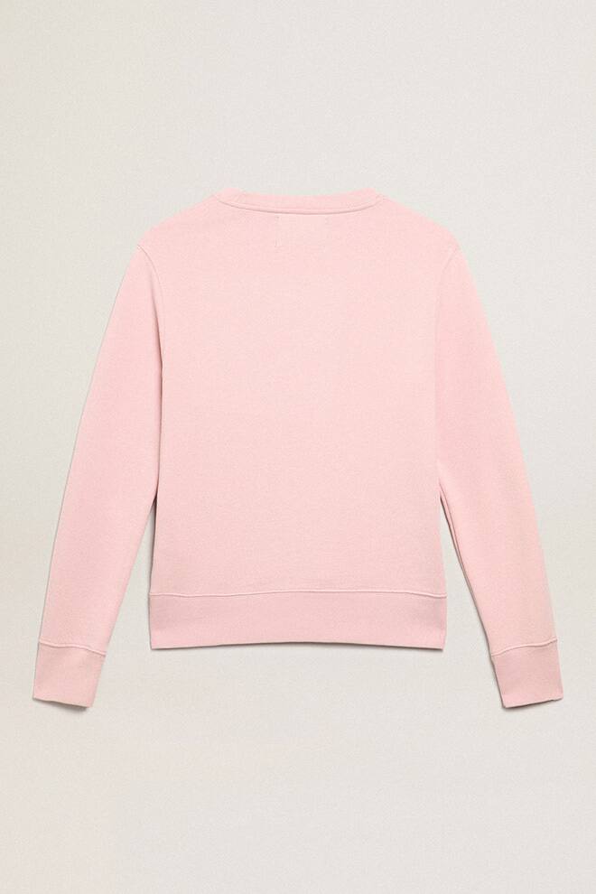 Golden Goose - Star Collection pink sweatshirt with white star on the front in 